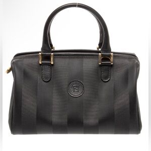 fendi pequin boston bag black preloved